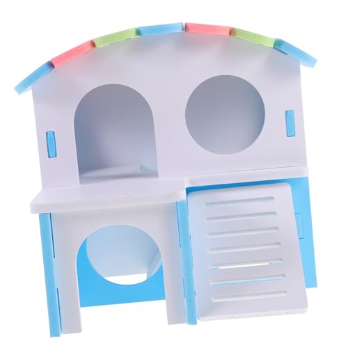 DRESSOOS Hamstervilla hamsterhaus nagerhaus Hamsterwohnung Meerschweinchenunterkunft Meerschweinchenhaus Liner Ratte Fallen Hängematten empfindliches Hamsterversteck Hamsterverstecke PVC von DRESSOOS