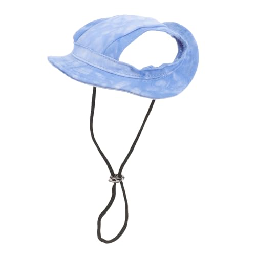 DRESSOOS Haustier Hut tiermütze pet Supplies hundekleidung Haustiermode Haustiergeschenke Schnauzenschnuller für Hunde Hundemützen Kappe Bucket Hats für Hunde Haustierhut Baumwolle Sky-Blue von DRESSOOS