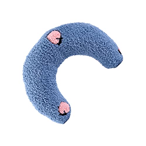 DRESSOOS Haustier Kissen Körper Nacken Hundebett Bettwäsche Hundecouchbett Betten Liege Couchschutz Für Hunde Kuscheln Komfort Abdeckung Vlies Kragen Haustierbedarf Polyester Blue von DRESSOOS