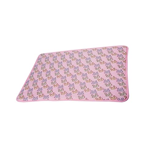 DRESSOOS Haustier kühle Unterlage Outdoor+Boden+Matte Hundehütte Ruhematte Must-Have Coole Haustierunterlage haustierbett pet Bed Sommerunterlage für Katzen Schlafmatte für Hunde Stoff Rosa von DRESSOOS