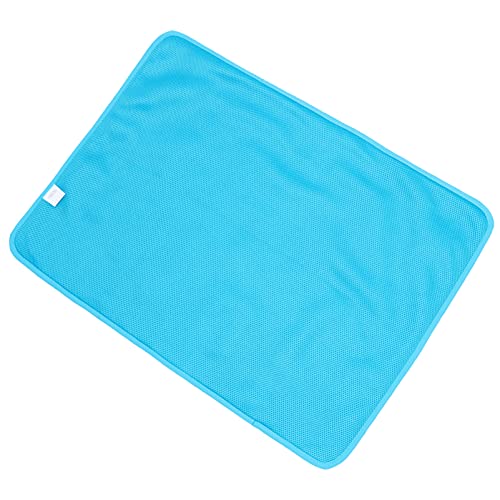 DRESSOOS Haustier kühle Unterlage Selbstkühlmatte für Hunde waschbare PIPI-Pads Kühlung kühlmatten für Haustiere Cooling mat for Dogs Unterlage für Haustierkäfige hundebett Matte Stoff Blue von DRESSOOS