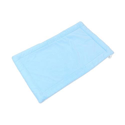 DRESSOOS Haustier-plüschdecke Couch-haustierbett Haustierkäfig Warmes Kissen Kein Haustier Wärmekissen Für Haustiere Hund Schlafunterlage Atmungsaktives Kühlkissen Für Hunde Polyester Blue von DRESSOOS