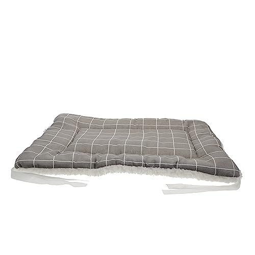 DRESSOOS Haustiermatte Heizdecke für Haustiere Zubehör für Katzenkäfige Haustierbettkissen warme Hundematten Animal Polster pet Bed warmes Haltekissen Schlafbett für Haustier Sherpa Grey von DRESSOOS