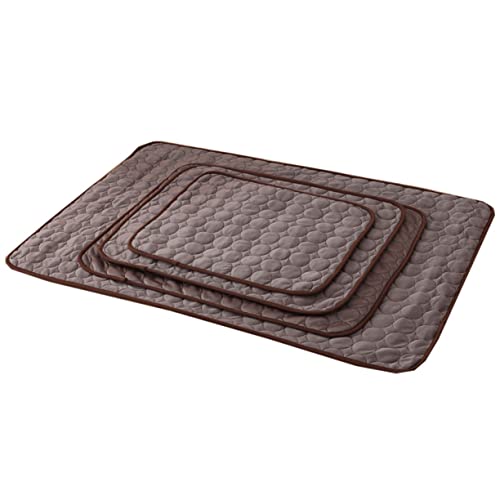 DRESSOOS Haustiermatte Hundespielzeug Hund kühlmatte Haustierprodukte Hundehütte Hundebett XL Tier kühlmatte pet Cooling mat petbett hundebetten Hund Sommermatte Haustierunterlage Coffee von DRESSOOS