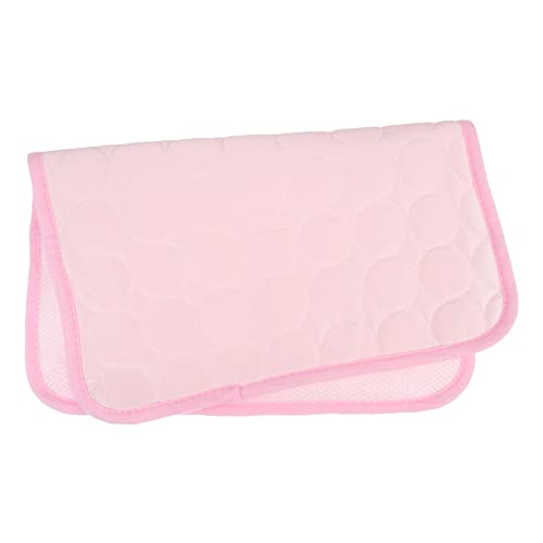 DRESSOOS Haustiermatte Welpenpolster Kühlende Hundematte Kaninchen Liegeunterlage Für Welpen Haustierspielzeug Coole Unterlage Für Hunde Kiste Paddeln Hundebett XL Hund Kühlmatte Tuch Rosa von DRESSOOS