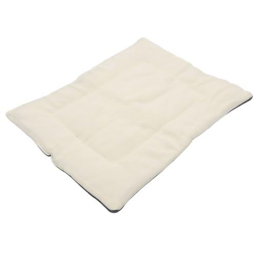 DRESSOOS Haustiermatte Zwinger kleines Haustier Kühlende Hundematte Katze kühlung Sofabezug für Hunde pet Bed petbett Nestmatte für Welpen waschbares Hundekissen Seide Baumwolle Beige von DRESSOOS