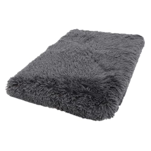 DRESSOOS Haustierstreu Hundebett Mittel Kleines Hundebett Hund Waschbare Matte Hund Sofa Matte Möbelbezüge Zum Schutz Von Haustieren Katze Bett Abdeckung Haustierbett Dark Grey Flanell von DRESSOOS