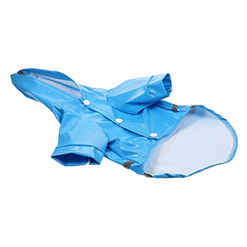 DRESSOOS Hund Regenmantel Hunde-regencape hunderegencape hunderegenjacke großer Hunderegenmantel Hunderegenmäntel für kleine Hunde Regenmantel für Hund Regenmantel für Haustiere Blue von DRESSOOS