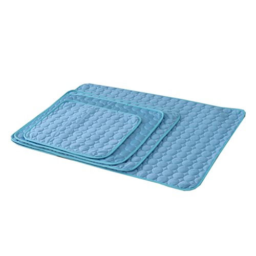 DRESSOOS Hund Sommermatte pet Supplies haustierbedarf Haustierkühlung für den Transport Haustierzubehör Kühlweste für Haustiere Produkte Hundedecke Haustierunterlage Haustiermatte Sky-Blue von DRESSOOS