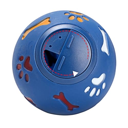 DRESSOOS Hund leckt Futter Spielzeug Puzzle Ball behandeln Abgabe von Leckerchen für Hunde Tierfutter Dog chew Toy hundekauspielzeuge undichtes Lebensmittelspielzeug Trainingsmaterial Blue von DRESSOOS