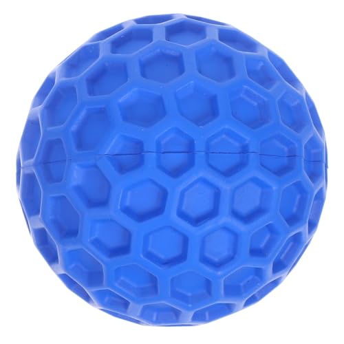 DRESSOOS Hund sprechendes Zahnbürste quietschend für Hunde stachelig interaktives knete Hundespielzeug für kleine Hunde Trainingsball für Haustiere Gummi Blue von DRESSOOS