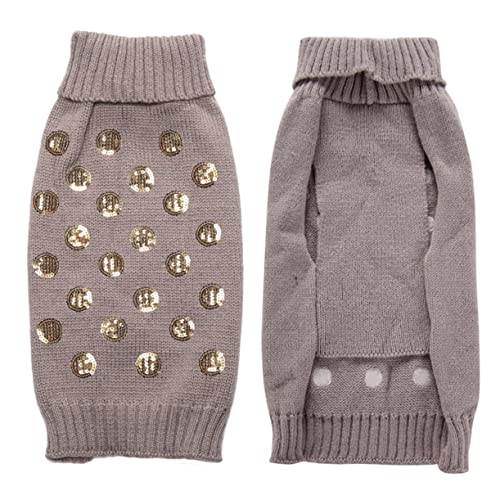 DRESSOOS Hunde Zwinger Welpen-Hoodie Dackel Regenmantel Hund cool saftig Welpenpullover Hund kleiden Dog Raincoat Dog Coat Haustierkleidung Dog Clothes Dog Sweater Grey von DRESSOOS