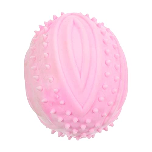 DRESSOOS Hundeball aus Gummi Dog chew Toy hundekauspielzeuge Dogs Toys Dog Toy hundspielzeug Hundespielzeug zum Umkippen quietschen Hundenapf Welpenbälle Ballspielzeug für Hunde Rosa von DRESSOOS