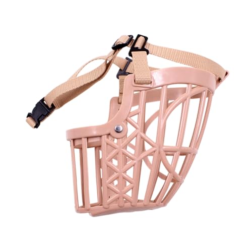 DRESSOOS Hundehaube Hundemaulkorb atmungsaktiver Maulkorb für Hunde Welpe maulkorb f�r Hunde hundetraining verhindert das Beißen der Hundemaulkörbe Bissfester Maulkorb für Hunde Nylon Rosa von DRESSOOS