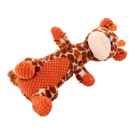 DRESSOOS Hundekauspielzeug Giraffe üschspielzeug Mit Für Hunde Interaktives Spielzeug Zur Beschäftigung Ideal Gegen Langeweile Fördert Spiel Und Spaß von DRESSOOS