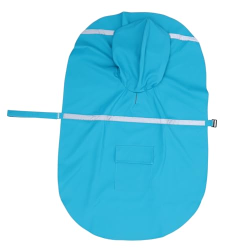 DRESSOOS Hunderegenmantel Mit Kapuze Regenbekleidung Für Haustiere Sprühen Katzenponcho Regenstiefel Für Hunde Mäntel Im Freien Hund Regen Hündchen Kühlweste Für Hunde Sky-Blue von DRESSOOS