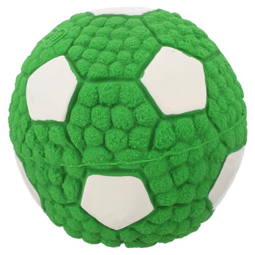 DRESSOOS Hundespielzeugball Kleines Quietschspielzeug Für Hunde Kauball Für Hunde Kauspielzeug Hunde Quietschender Ball Fußball Hundespielzeug Für Kleine Hunde Kleiner Hund Haustier Gummi von DRESSOOS