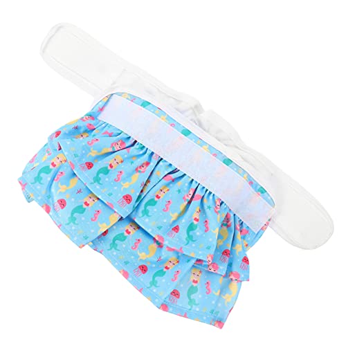 DRESSOOS Hygienehöschen für Hunde Windeln behandeln männlich Hundebett Hygienehose für Hunde Ziege hundewindel Dog Diapers Outdoor-Hose für Haustiere Haustier Hund Zeitraum Höschen TPU Blue von DRESSOOS