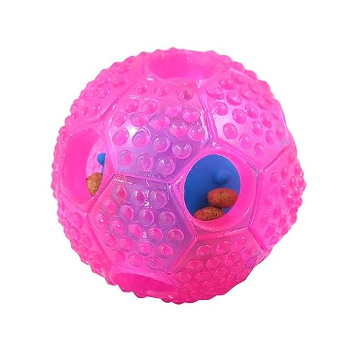 DRESSOOS Interaktiver Leckerli Ball Für Hunde Kniffliges Futterausgabe Spielzeug Aus Ungiftigem Ideal Zum Kauen Und Spielen Für Mittelgroße Und Große Hunde Rosa von DRESSOOS