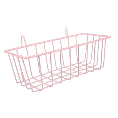 DRESSOOS Kaninchen Heuraufe Feeder-Rack Zur Bereicherung Schweine Hamsterspielzeug Häschen Zeug Meerschweinchenkäfig Mülleimer Coop Hasenfutterkrippe Vieh Rosa Schmiedeeisen von DRESSOOS