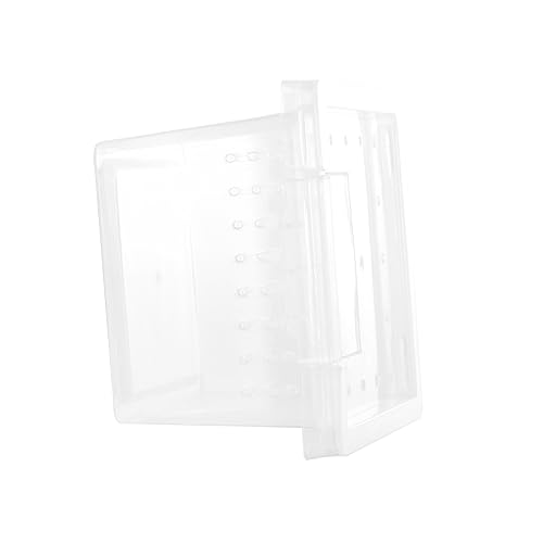 DRESSOOS Kasten Aufzuchtbox Für Insekten Mini-Terrarium Für Reptilien Laufstall Für Haustiere Gecko Schildkrötenträger Transportbehälter Für Schildkröten Schlangenkäfig Transparent Plastik von DRESSOOS