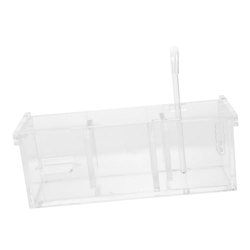 DRESSOOS Kasten Filter Für Fischbecken System Unterlage Diffusoren Pakete Luftfilterschwamm Trog Belüfterpumpe Aquarienbedarf Flaschen- Wasserspender Filterschaumfilter Transparent Acryl von DRESSOOS