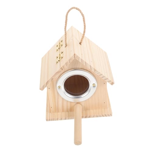 DRESSOOS Papagei Holz Vogel Nistkasten Sittich Nest Warme Box Vogelkäfig Zubehör für Sittiche Outdoor Decor von DRESSOOS