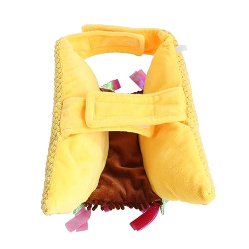 DRESSOOS Katze-Cosplay-Kleidung Hundekleidung Hundespielzeug schnüffelmatte für Hunde Welpenspielzeug Hundeball pet Supplies hundeweste Welpen Weste lustige Haustierweste Stoff Yellow von DRESSOOS