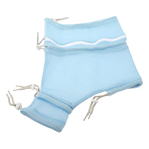 DRESSOOS Katze badetasche Katzen Badehose Katzenbadehose waschbares hundebett Tragetasche für Katzen Kratzfeste Badetasche für Katzen Haushalt Katze waschbeutel Polyester Sky-Blue von DRESSOOS