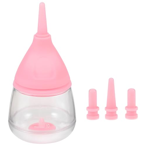 DRESSOOS Katzen Und Hundenahrung Flasche Fütterungsflasche Für Welpen Und Kleine Haustiere Pink Ideal Für Das Füttern Von Kätzchen Und Welpen von DRESSOOS