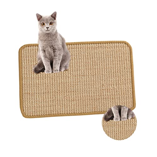 DRESSOOS Katzenschlafmatte Aus Strapazierfähigem Sisal Katzenkratzmatte Für Haustiere Ideale Unterlage Für Katzen Kratzmatte Und Schlafmatte Langlebige Katzenspielzeuge Und von DRESSOOS