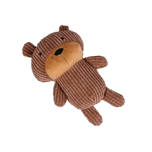 DRESSOOS Kauspielzeug für Hunde Dog chew Toy hundekauspielzeuge Plüschtiere mit Geräuschen für Haustiere Plüschtiere für Haustiere Kauspielzeug für Haustiere Haustier Brown von DRESSOOS