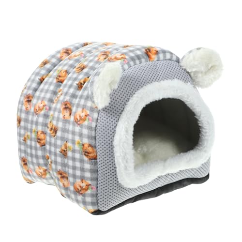 DRESSOOS Kleines Hamsterversteck Hamsterbett Für Den Winter Warme Frettchen-hängematte Bettwäsche, Schlafkissen Winterwarmes Hamsterbett Warme Hamsterhütte Baumwolle Kleines Haustier Igel von DRESSOOS