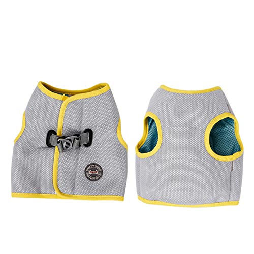 DRESSOOS Kühljacke für Haustiere kühlendes hundegeschirr hundematte kühlend Dog Cooling Vest Autositz für Hunde Hundehandtuch laufweste Kühlweste für Hunde sommerliche hundeweste Grey von DRESSOOS