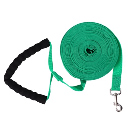 DRESSOOS Lange Haustierleine Kletterseil Hundeleine Hundegeschirr Diensthundeleine Gehleine Hundekette Leine Laufgürtel Für Hunde Welpengeschirr Geschirr Für Welpen Seil Leine Straps Green von DRESSOOS