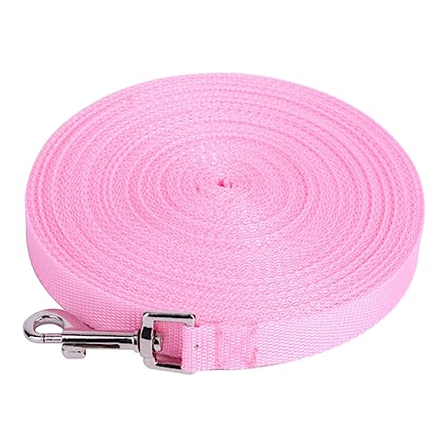 DRESSOOS Hundetraining Leine Für Welpen Und Kleine Hunde Pink 15 x Strapazierfähiges Material Ideal Für Gehorsamkeitstraining Pet Training Lead Dog Training Leash von DRESSOOS