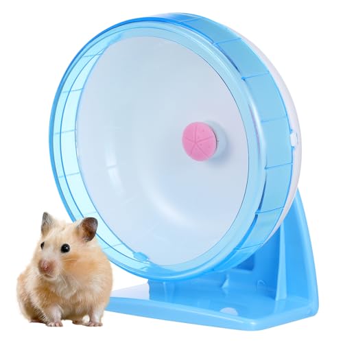 DRESSOOS Laufrad für Hamster großes Hamsterrad Hamster Untertassenrad Nagetier Hund Hamster hamsterspielzeug Haustier Spielzeuge Hamster-Laufball Hamsterspinner PVC Blue von DRESSOOS