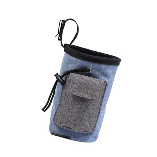 DRESSOOS Leckerchentasche Hunde Tragbare Outdoor Snack Tasche Für Hundefutter Training Und Blau 1 Stück von DRESSOOS