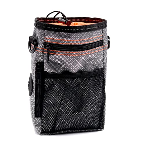 DRESSOOS Leckerli Beutel Für Hunde Trainingstasche Für Snacks Und Spielzeug Tragbare Tasche Mit Schultergurt Orange Für Unterwegs von DRESSOOS