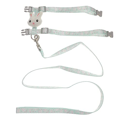 DRESSOOS Leine Haustier Stift Chinchilla-spaziergurt Hamster Outdoor Gepolstertes Geschirr Balsam Käfig Frettchengurt Automatisch Hund Halter Für Katzenhalsband E Für Katzen Green Nylon von DRESSOOS