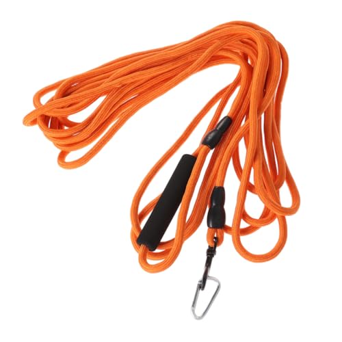 DRESSOOS Zugseil für Hunde 8 mm Orange 10 m Leine für Hunde bequemer Griff und Haltbarkeit von DRESSOOS