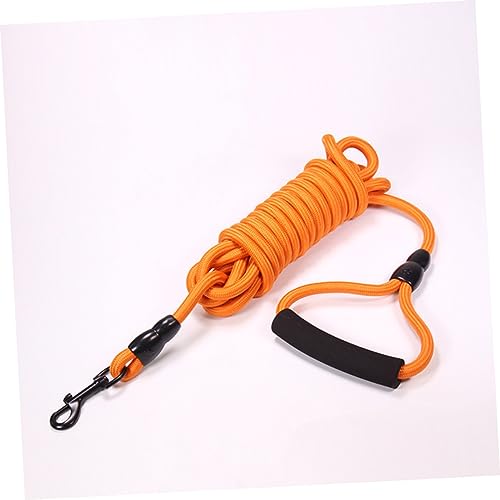 DRESSOOS Outdoor Zugseil Für Hunde Praktisches Zugseil Kreativer Trainingsgurt Für Hundewelpen Trainingsleine 10 Mm 3 m Orange von DRESSOOS