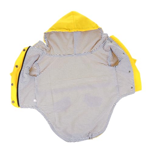 DRESSOOS Regenmantel für Haustiere Hundekleider Haustierkostüme Welpen-Outfits Regenponcho Regenjacke Wasserdichter Regenmantel für Hunde Hundemantel Hündchen Kleidung Jacken Polyester von DRESSOOS