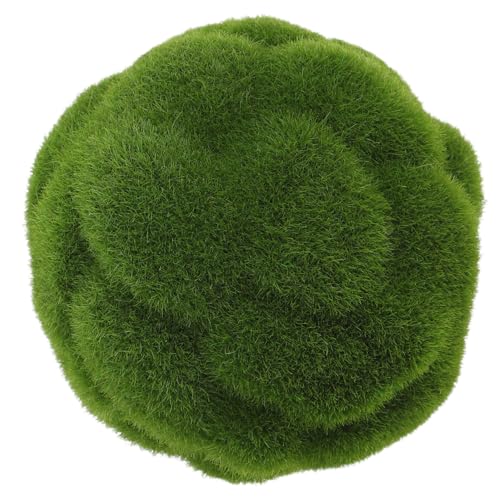 DRESSOOS Simulierter Moosball Faux Buchsbaum Kugel Schein-Topiary Hochzeitsmoos- Gartenmoos Dekoration Künstliches Formschnittmoos Simuliertes Rasenmoos Green Haartransplantation von DRESSOOS