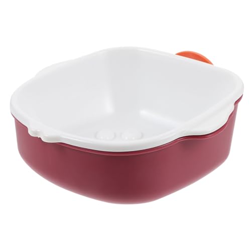 DRESSOOS Slow-Food-Bowl Wasserbehälter für Welpen hängende Haustierschüssel Zwingerschale pet Water Bowl pet Food Container Anti-Fall-Schüssel für Welpen hängender Futternapf Plastik Weiß von DRESSOOS