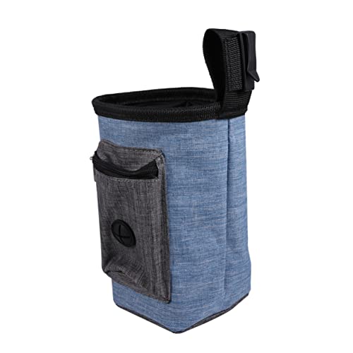 DRESSOOS Snackbeutel für Haustiere pet Supplies pet Tasche Hündchen Welpenleckerlis für kleine Welpen Snackbehälter Tragetasche für Haustiere Tasche für Tiernahrung Hundefutterträger Blue von DRESSOOS