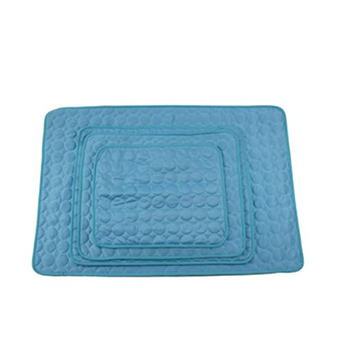 DRESSOOS Sommer-Haustiermatte kühlmatten für Haustiere Haustierkühlmatte Haustierkühlungskissen Haustierkühlkissen Katzenbetten Wasserbett für Katzen Sommer kühlbetten Haustierbetthaus Blue von DRESSOOS