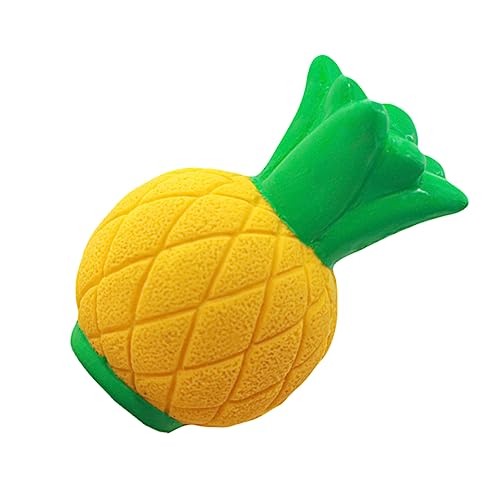 DRESSOOS Sound- für Haustiere knete knetspielzeug hundespielzeuge Kauspielzeug Quietscher Ananas- für Haustiere Zahnpflegespielzeug für Hunde Emulsion Yellow von DRESSOOS