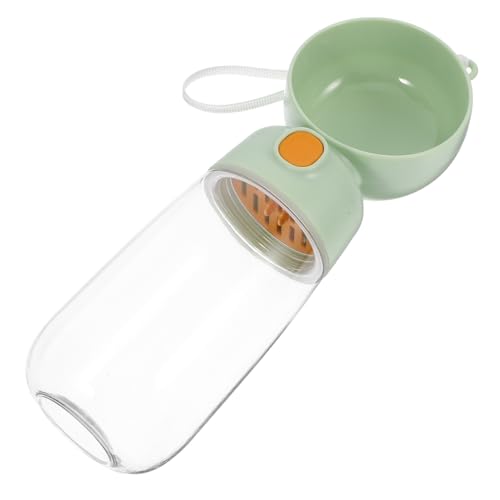 DRESSOOS Tragbare Wasserflasche Für Hunde Wasserspender Für Welpen Hund Wasserflasche Wasserspender Für Spazierenden Hund Wasserspender Für Hunde Katzenwasserflasche STK Light Green von DRESSOOS