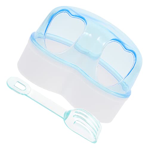 DRESSOOS Großer Transparenter Hamster Sandbad Duschraum Für Kleine Haustiere Ideal Als Meerschweinchen Badewanne Hamster Toilette Inklusive Zufälliger öffelfarbe von DRESSOOS